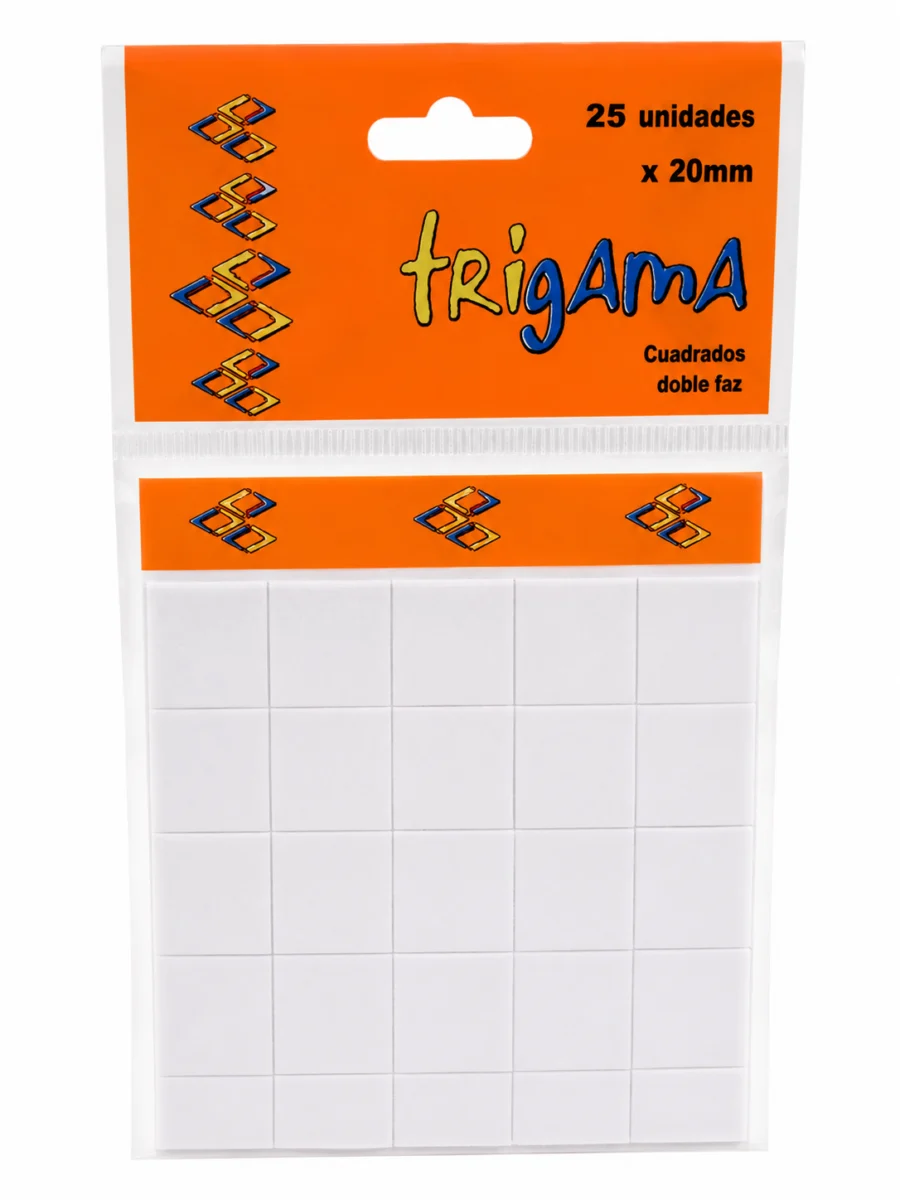 Trigama Cuadrados Doble Faz x25